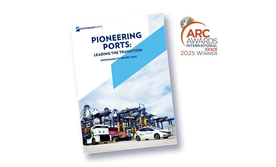 Hutchison Ports Sustainability Report wins at the ARC Awards International Hutchison Ports Sustainability Report wins at the ARC Awards International