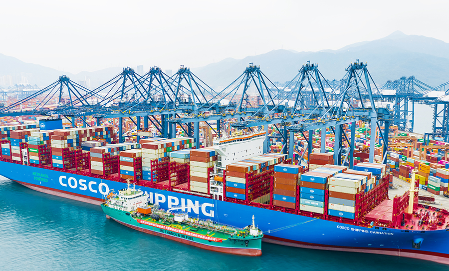 The first Chinese-built methanol and oil fuel bunkering ship DA QING 268 The first Chinese-built methanol and oil fuel bunkering ship DA QING 268